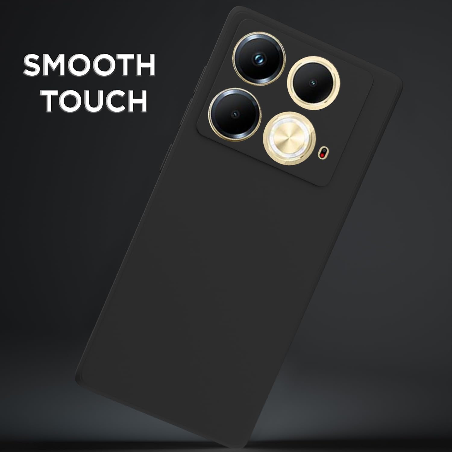 Pikkme Infinix Note 40 Liquid Silicone Back Cover | Black