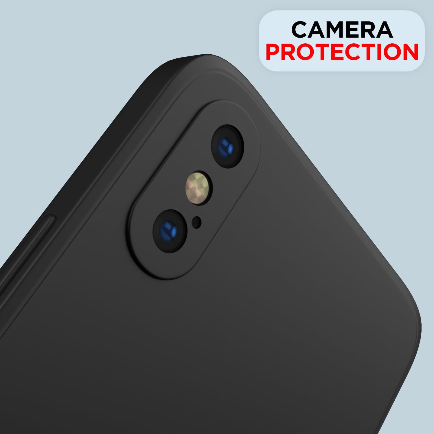 Pikkme iPhone X/XSLiquid Silicone Back Cover | Black