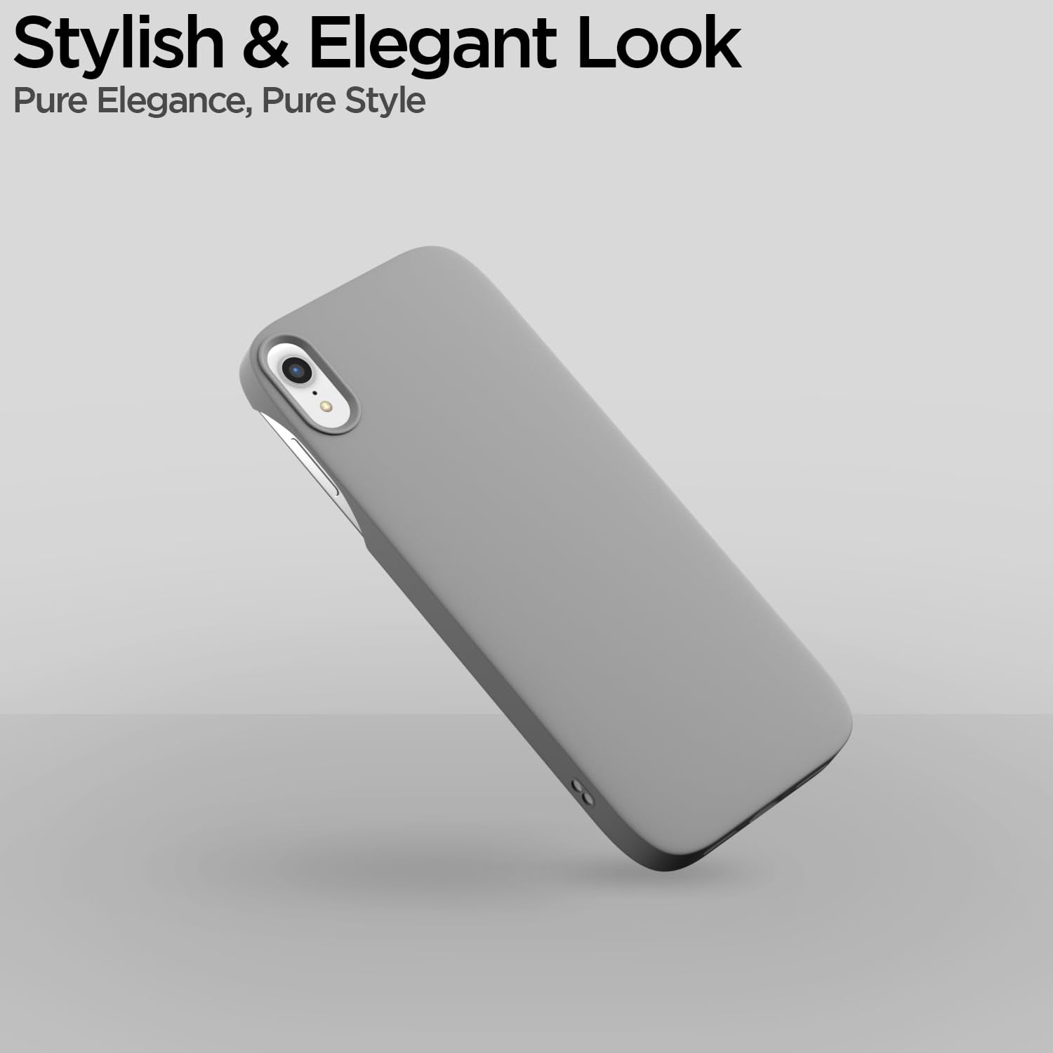 Pikkme iPhone XR SideCut Back Cover (Grey)