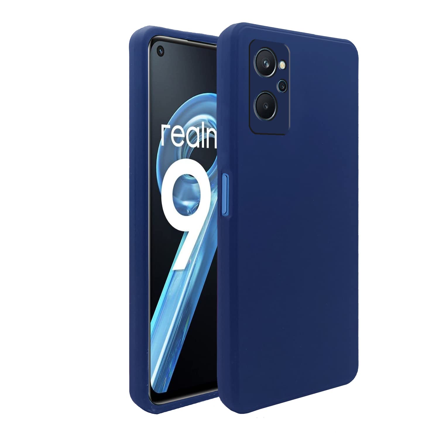 Pikkme blue back cover for Realme 9i