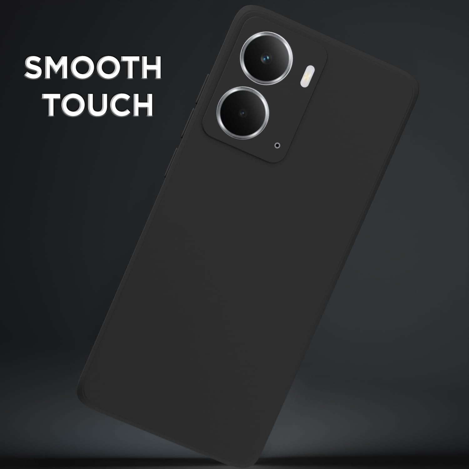 Pikkme Realme P3 5G Soft Matte Silicone Shockproof Case (Black)