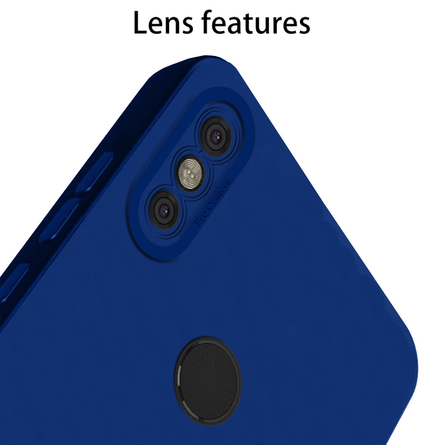 Pikkme Mi Redmi Y2 Liquid Silicone Back Cover | Blue