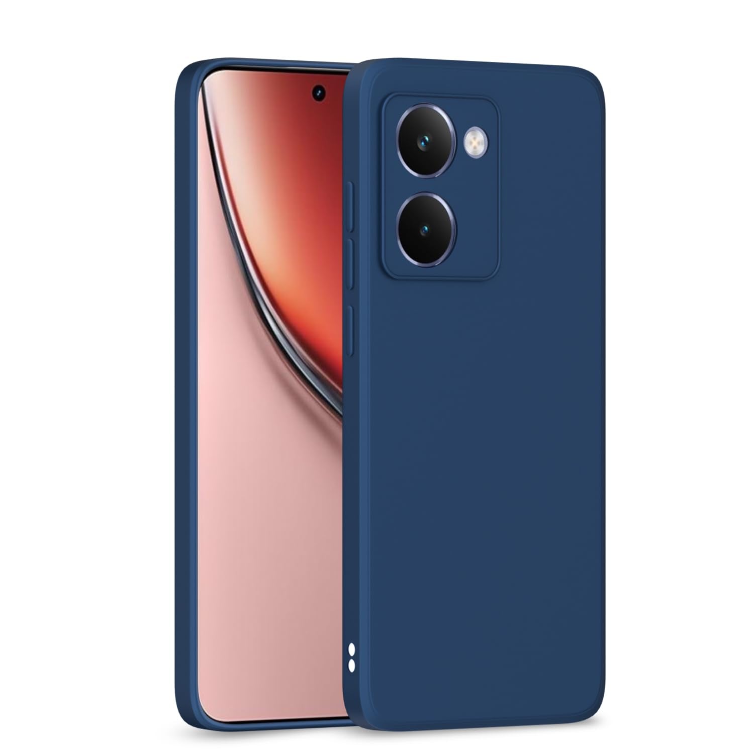 Pikkme Realme P3 Ultra 5G Liquid Silicone Back Cover - Blue
