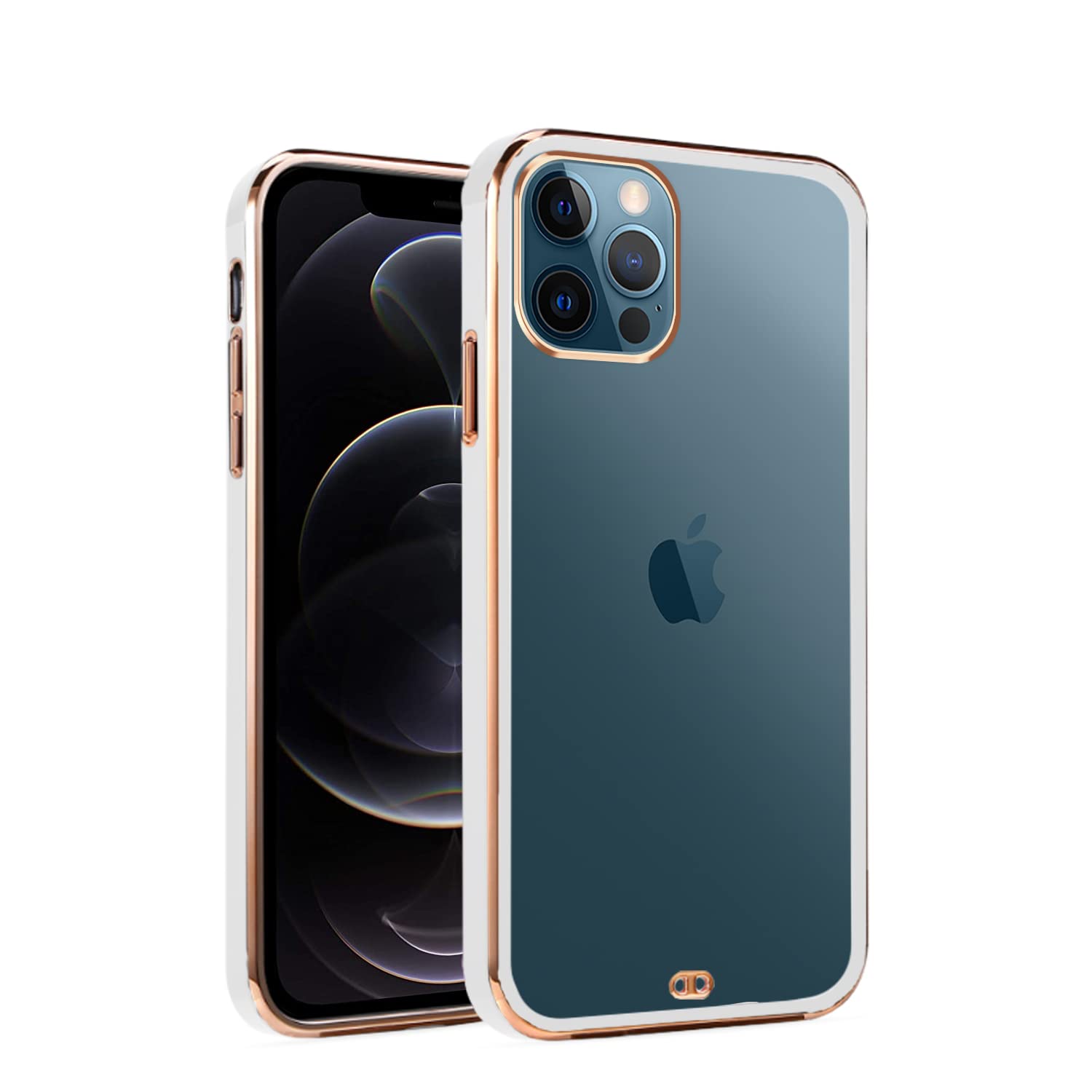 iPhone 12 Pro Chrome phone cover in white by Pikkme