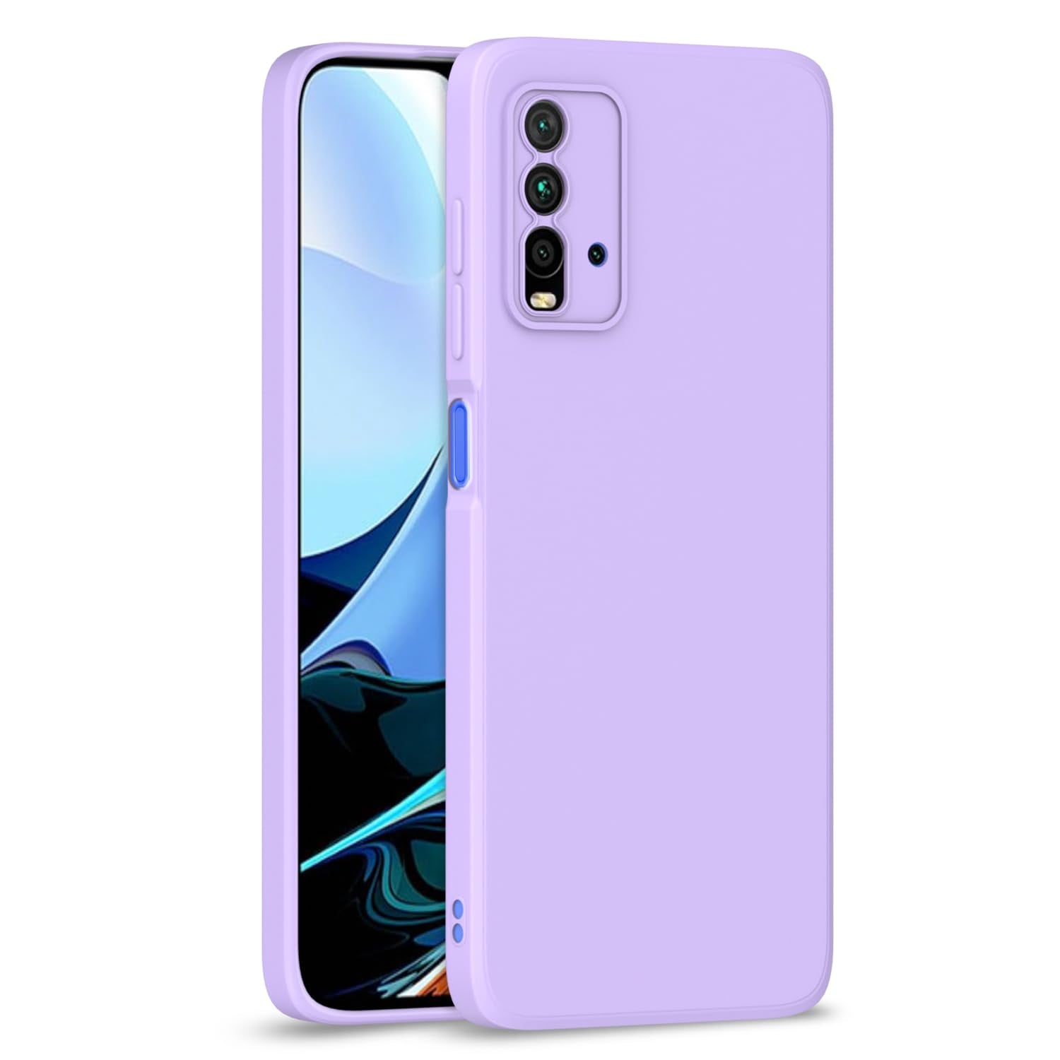 Mi Redmi 9 Power Liquid Silicone Back Cover-Purple