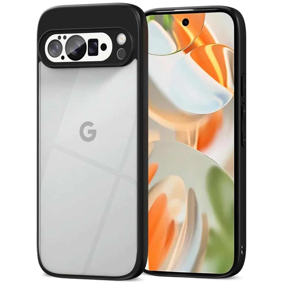 Pikkme Google Pixel 10 Pro Eagle 2 Shockproof Sleek Hybrid Armor Back Cover (Black)