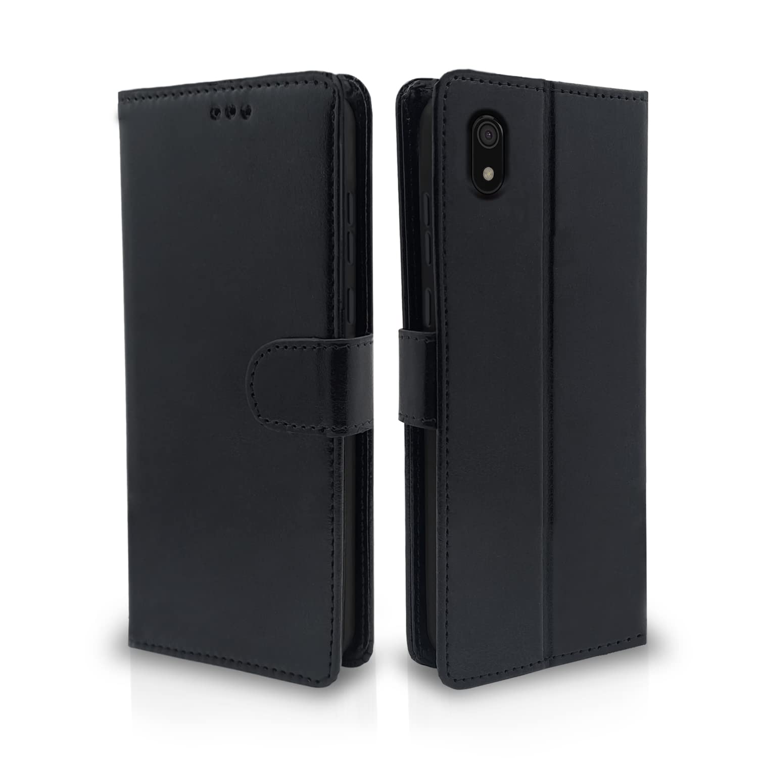 Redmi 7A Black Vintage Flip Cover
