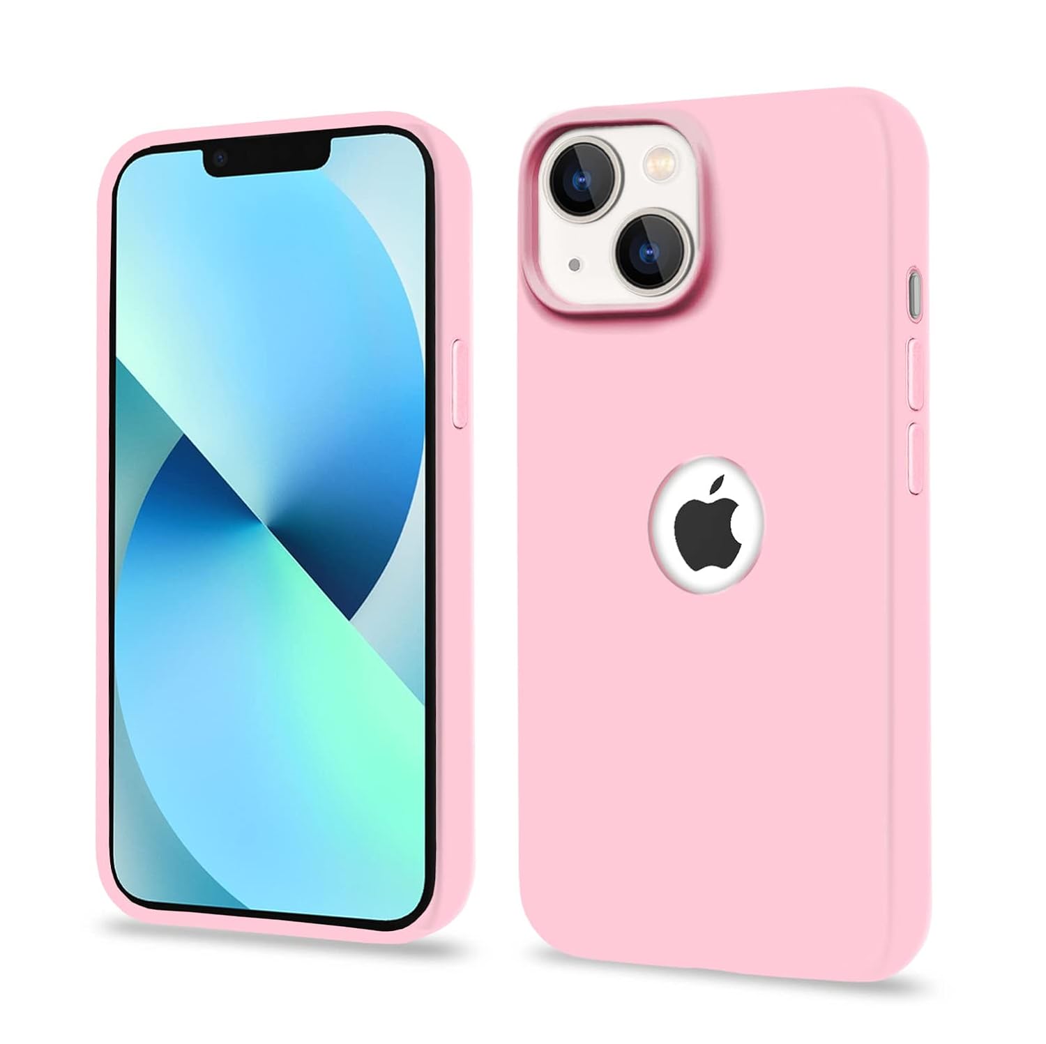 Pikkme iPhone 13 Super Soft Silicone Back Cover (Pink)