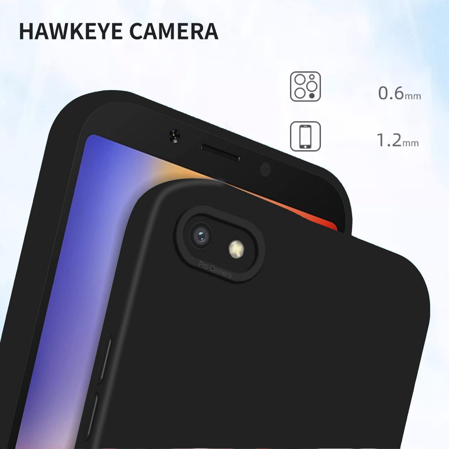 Pikkme black Liquid Silicone back cover for Redmi 6A – photo 6