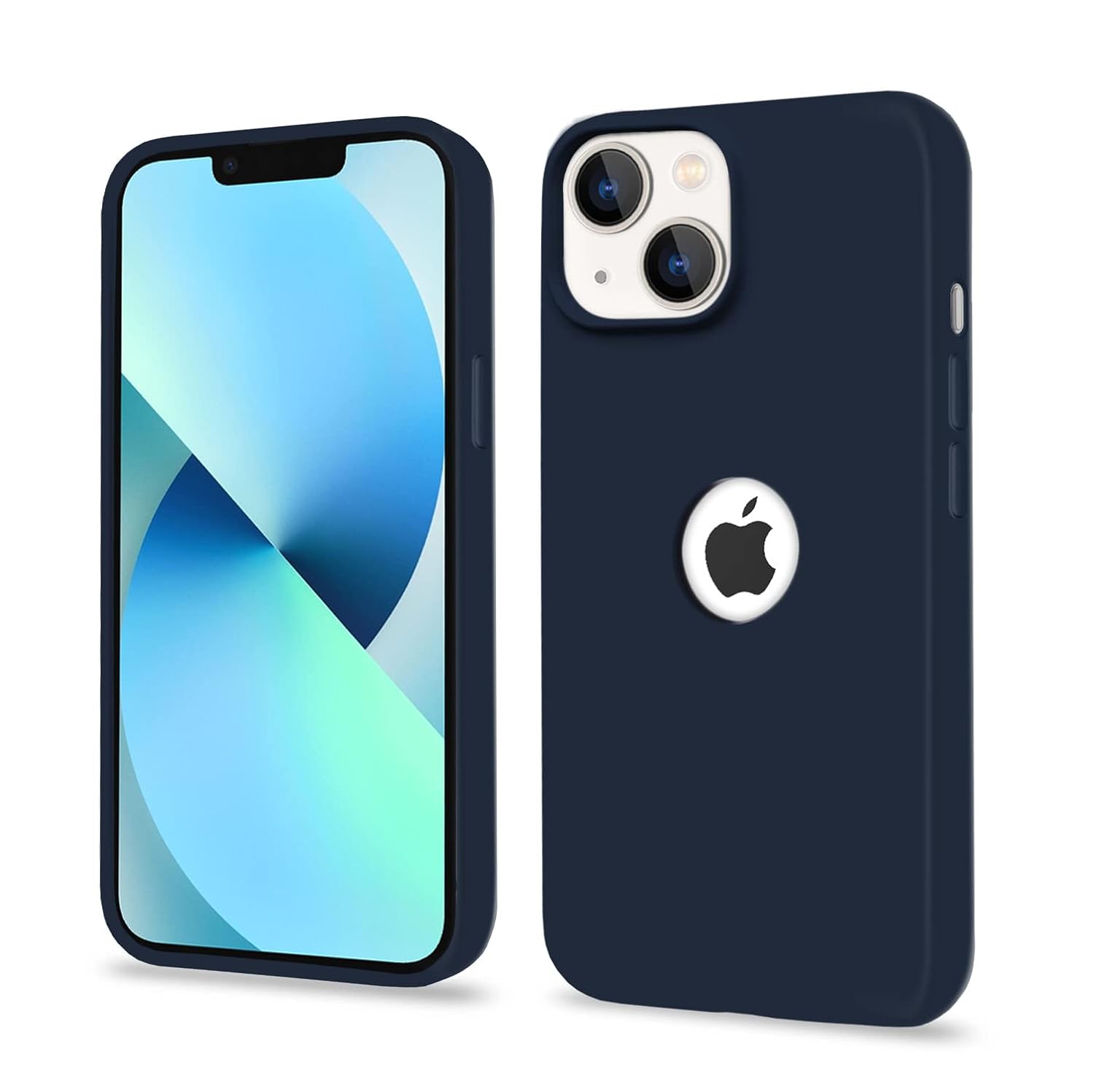 iPhone 13 Mini Super Soft Silicone Back Cover (Dark Blue)