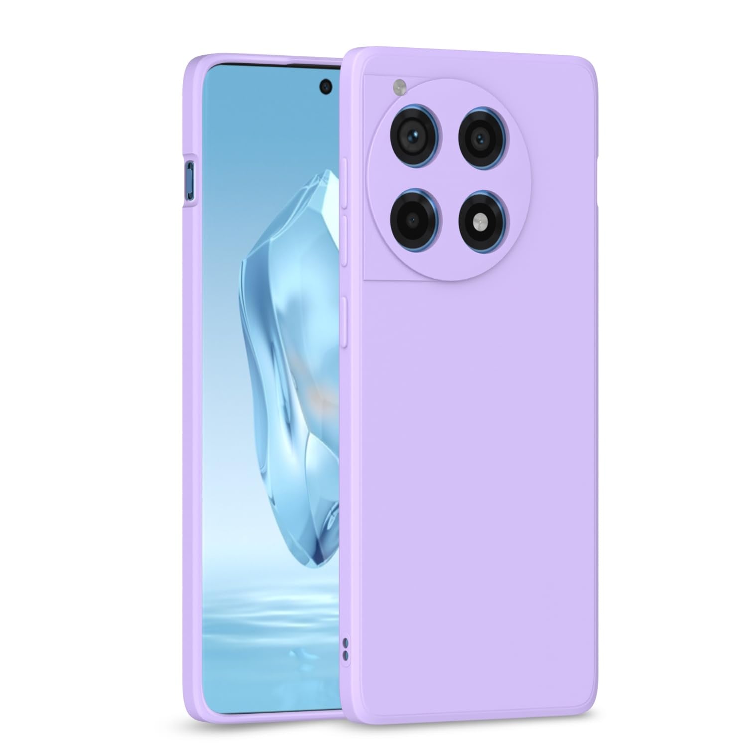 OnePlus 12R 5G Liquid Silicone Back Cover-Purple