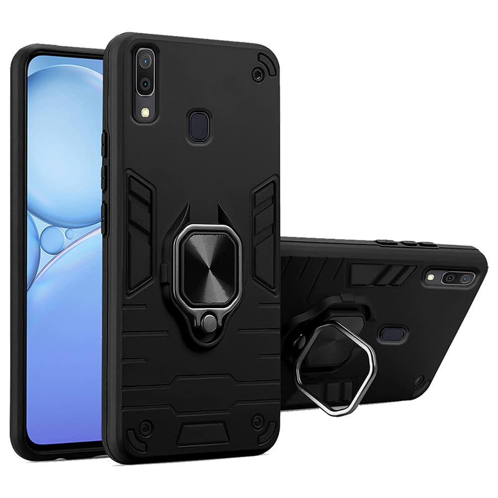 Pikkme Samsung A20, Samsung A30, Samsung M10s D5 Tough Armor black mobile cover