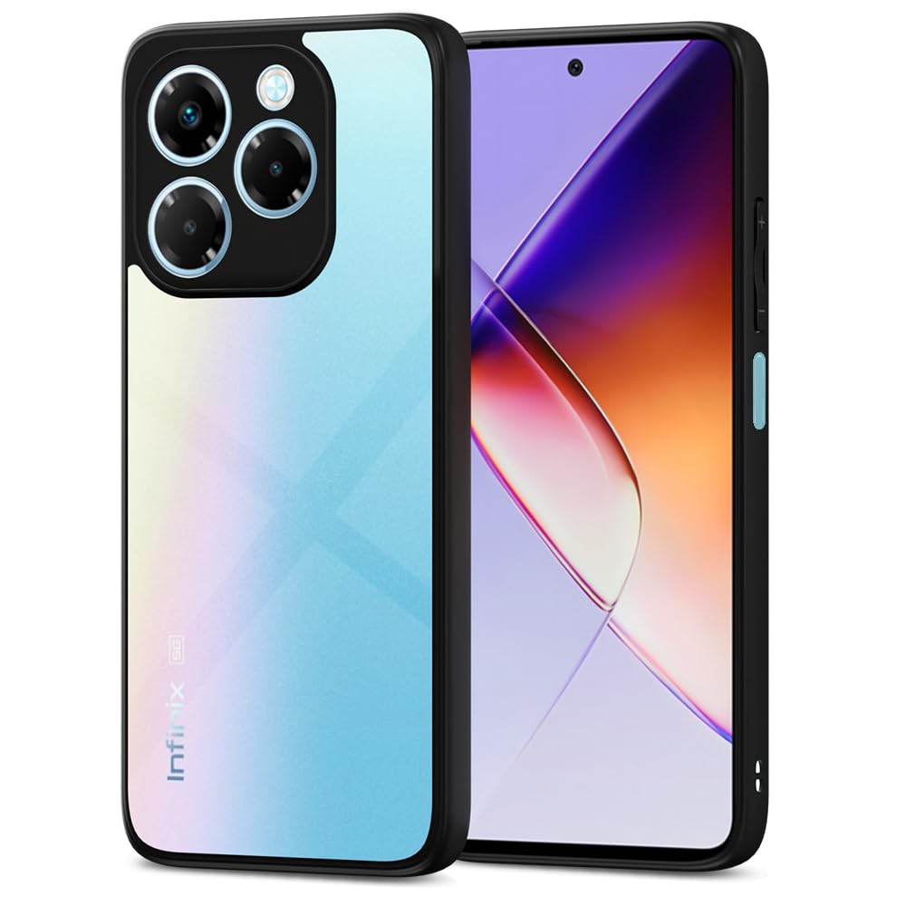 Pikkme black Hybrid mobile back cover for Infinix Note 40x 5G