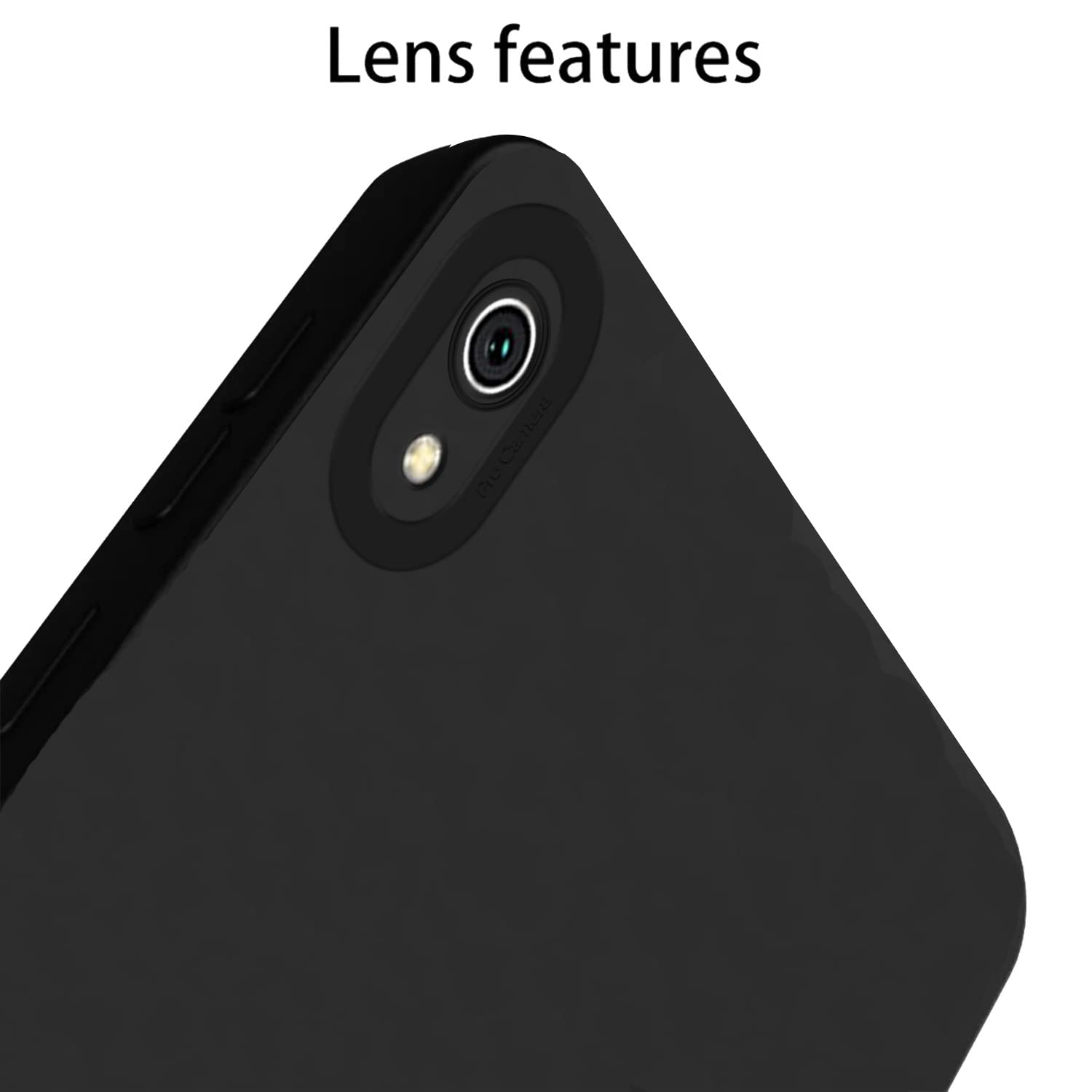 Pikkme Redmi 7A Liquid Silicone Back Cover (Black)