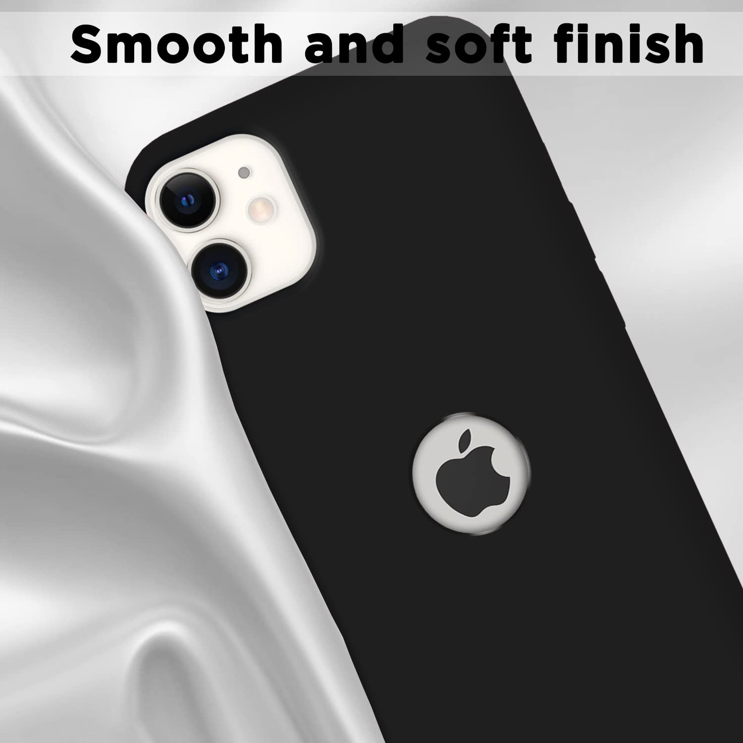 Pikkme iPhone 11 Silicone Back Cover (Black)