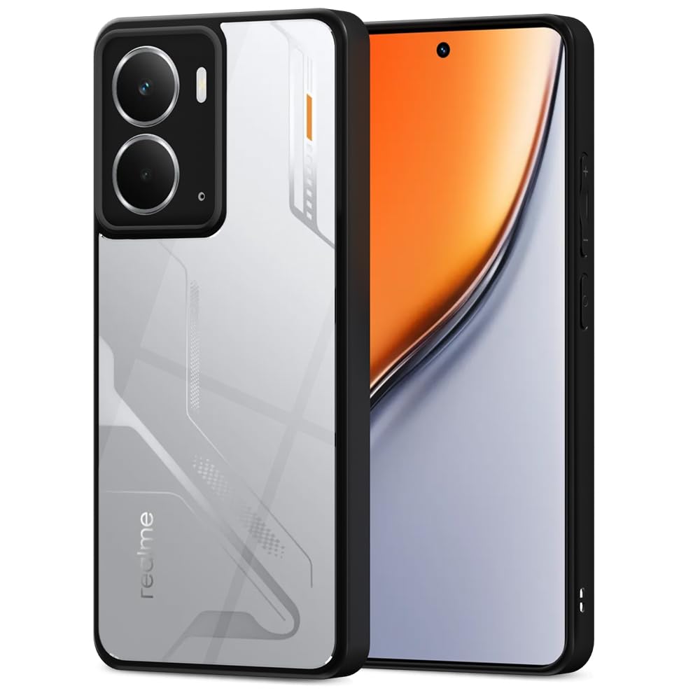 Pikkme Realme P3 Eagle 2 Back Cover (Black)