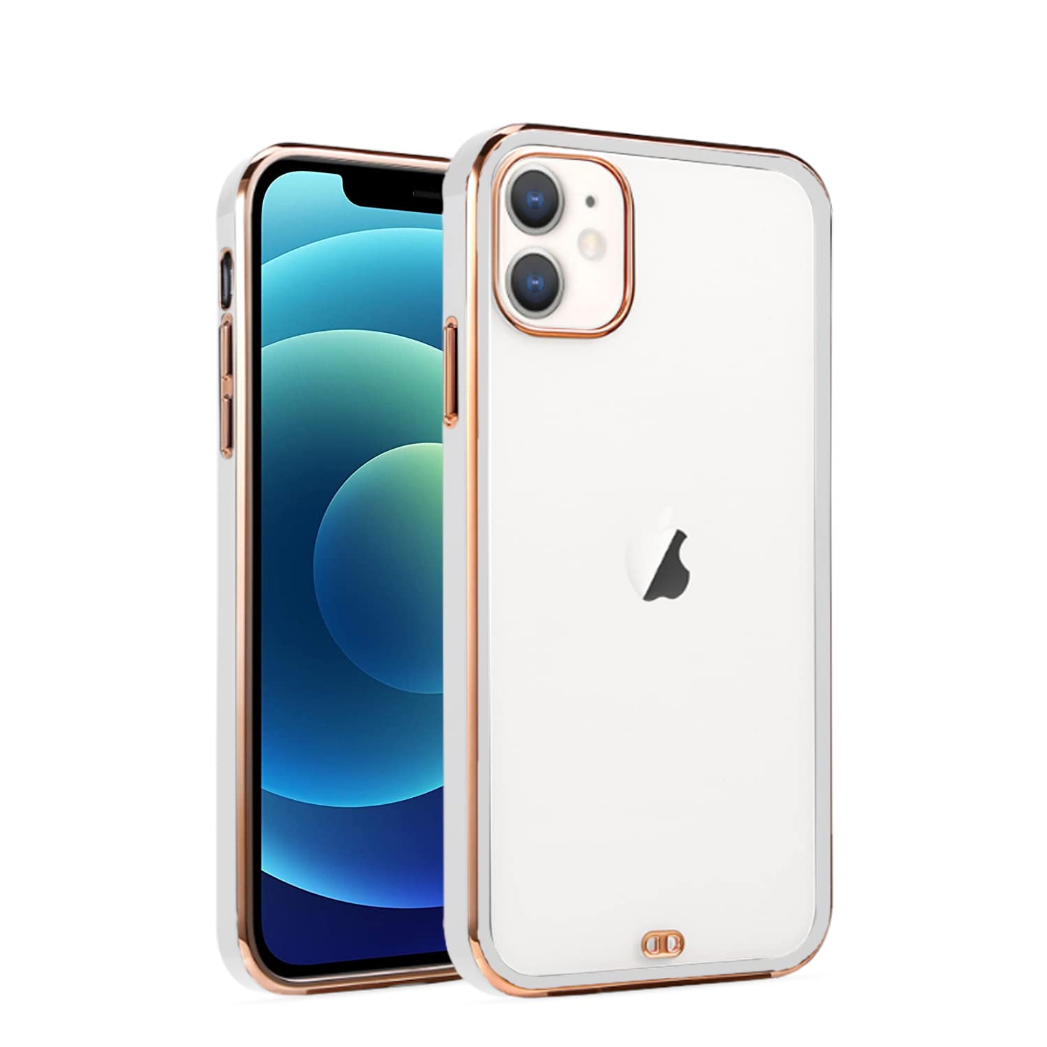 Pikkme white Chrome mobile back cover for iPhone 11
