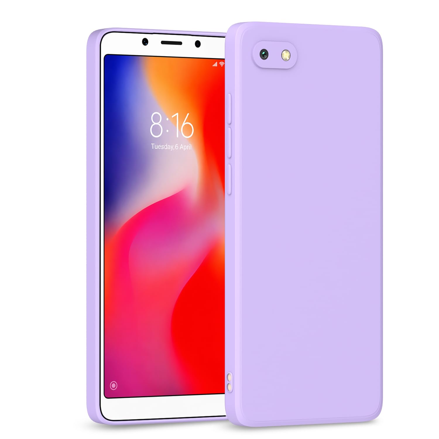 Purple mobile back cover for Redmi 6A – Pikkme
