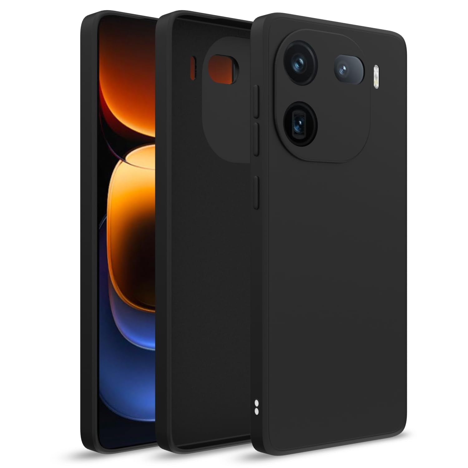 iPhone X/XS Liquid Silicone Back Cover-Black