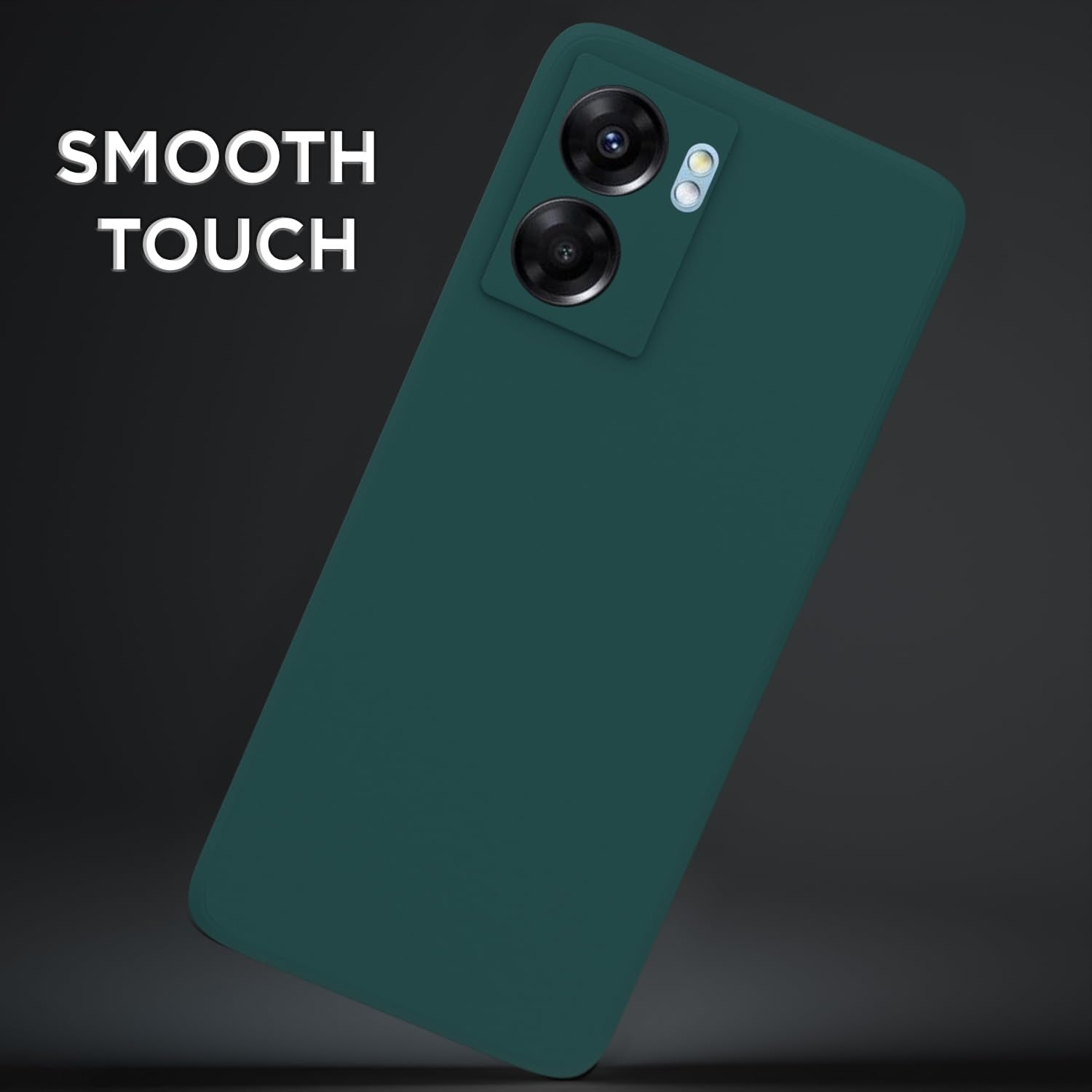 Pikkme Oppo K10 5G Soft Matte Silicone Shockproof Case (Green)