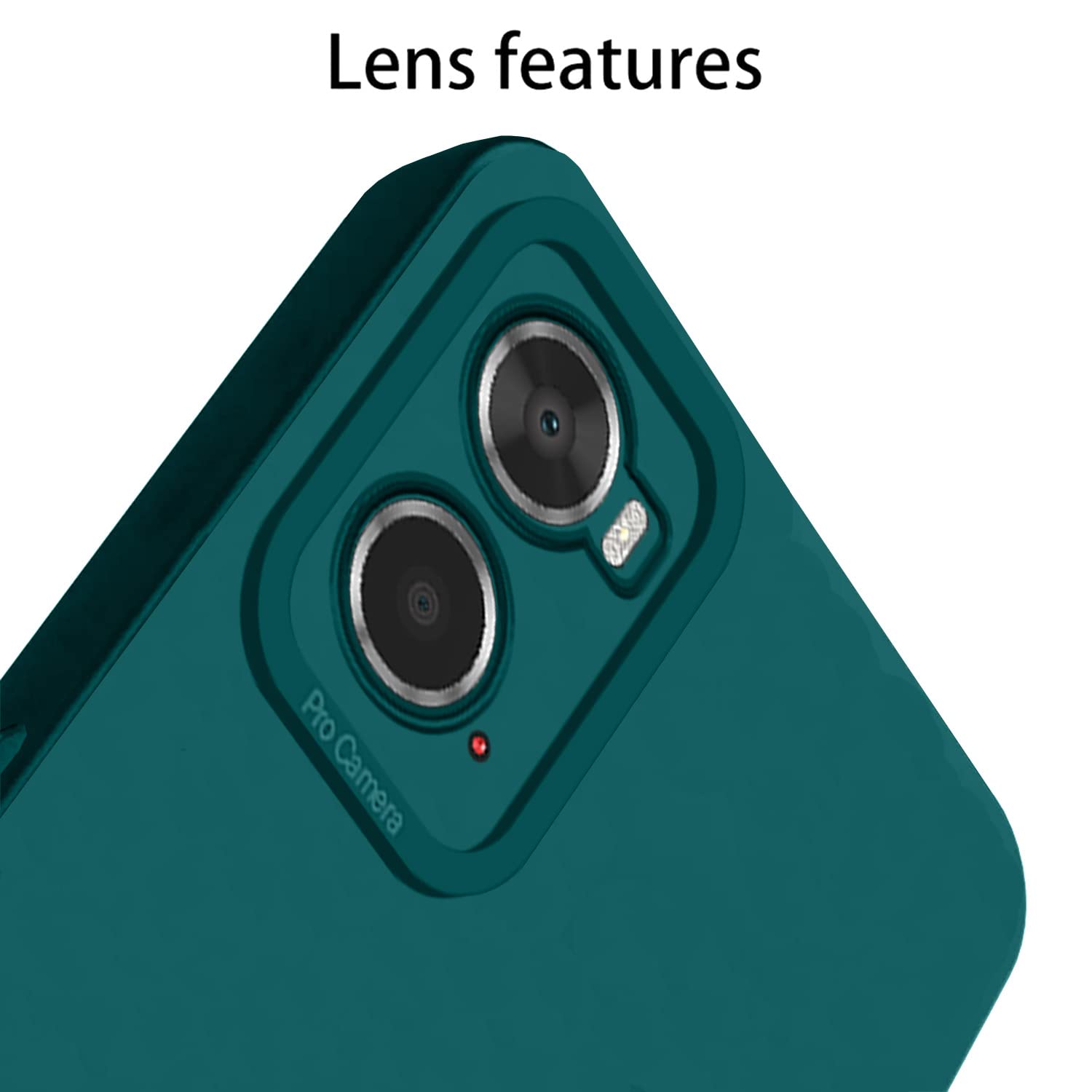 Pikkme Oppo A76 / Oppo A96 / Oppo A36 Liquid Silicone Back Cover | Green