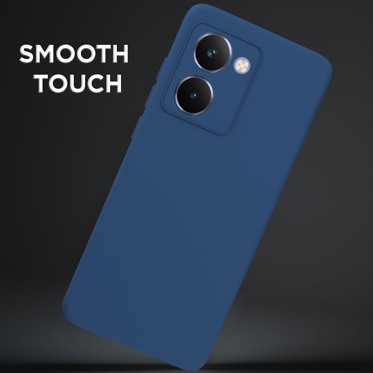 Pikkme Realme P3 Ultra 5G Soft Matte Silicone Shockproof Case (Blue)