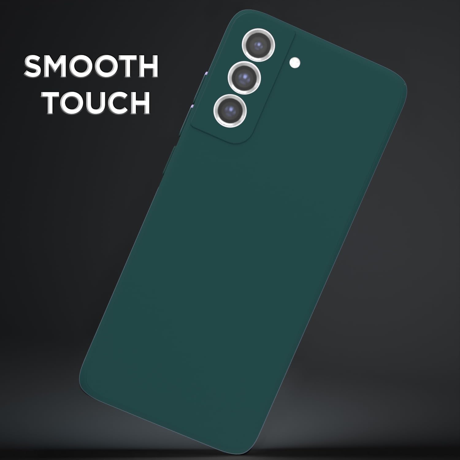 Pikkme Samsung Galaxy S21 FE 5G Soft Matte Silicone Shockproof Case (Green)