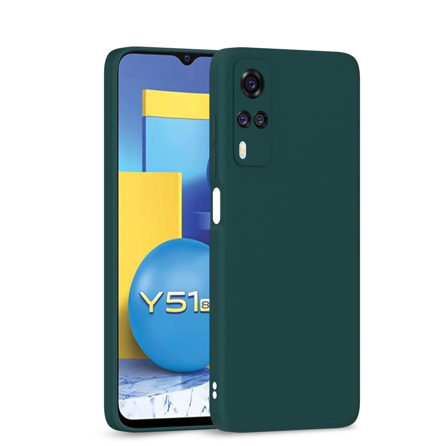 Pikkme Vivo Y31 / Y51A / Y51 / Y51i Liquid Silicone Back Cover - green