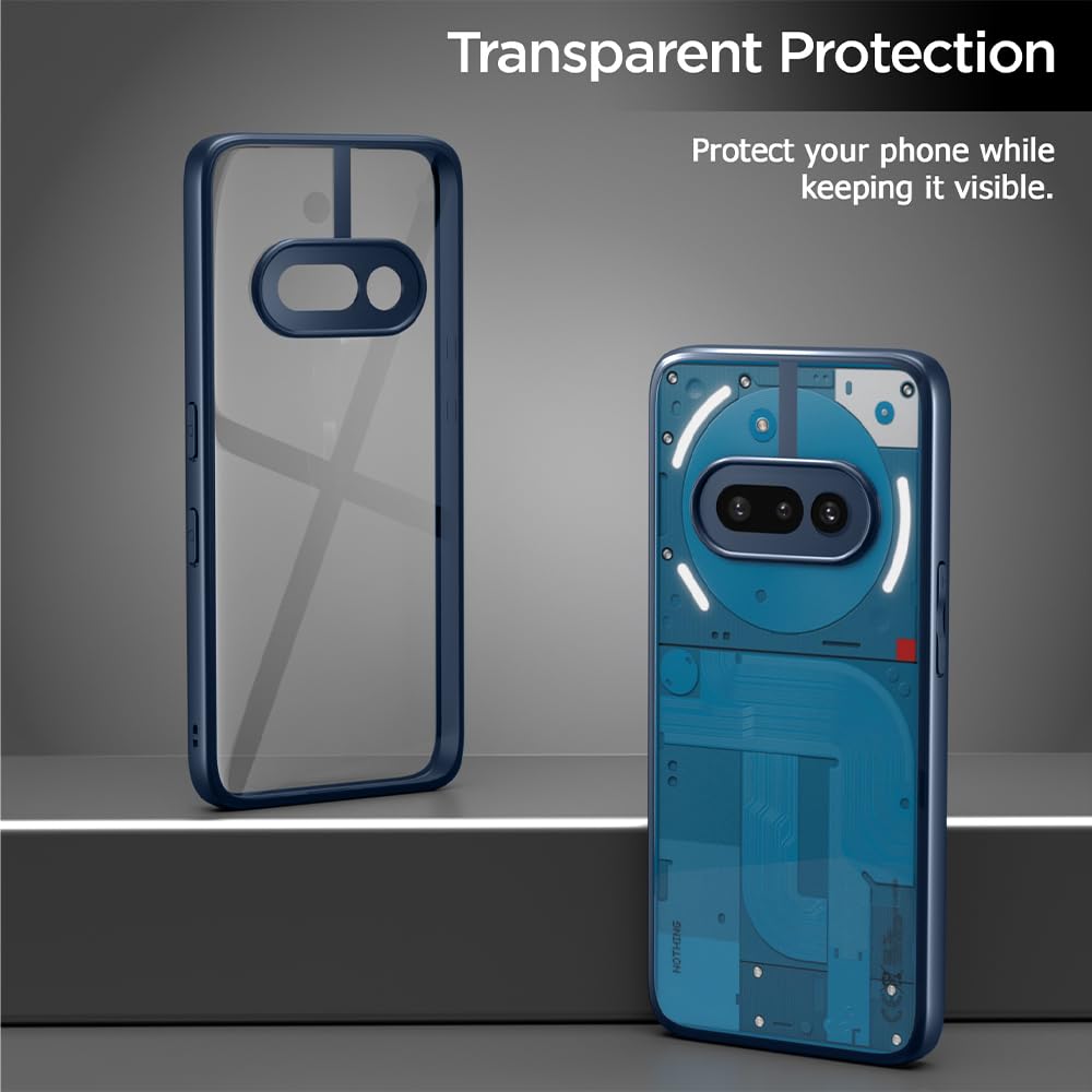 Pikkme Nothing Phone 3a 5G Eagle 2 Shockproof Sleek Hybrid Armor Back Cover (Blue)