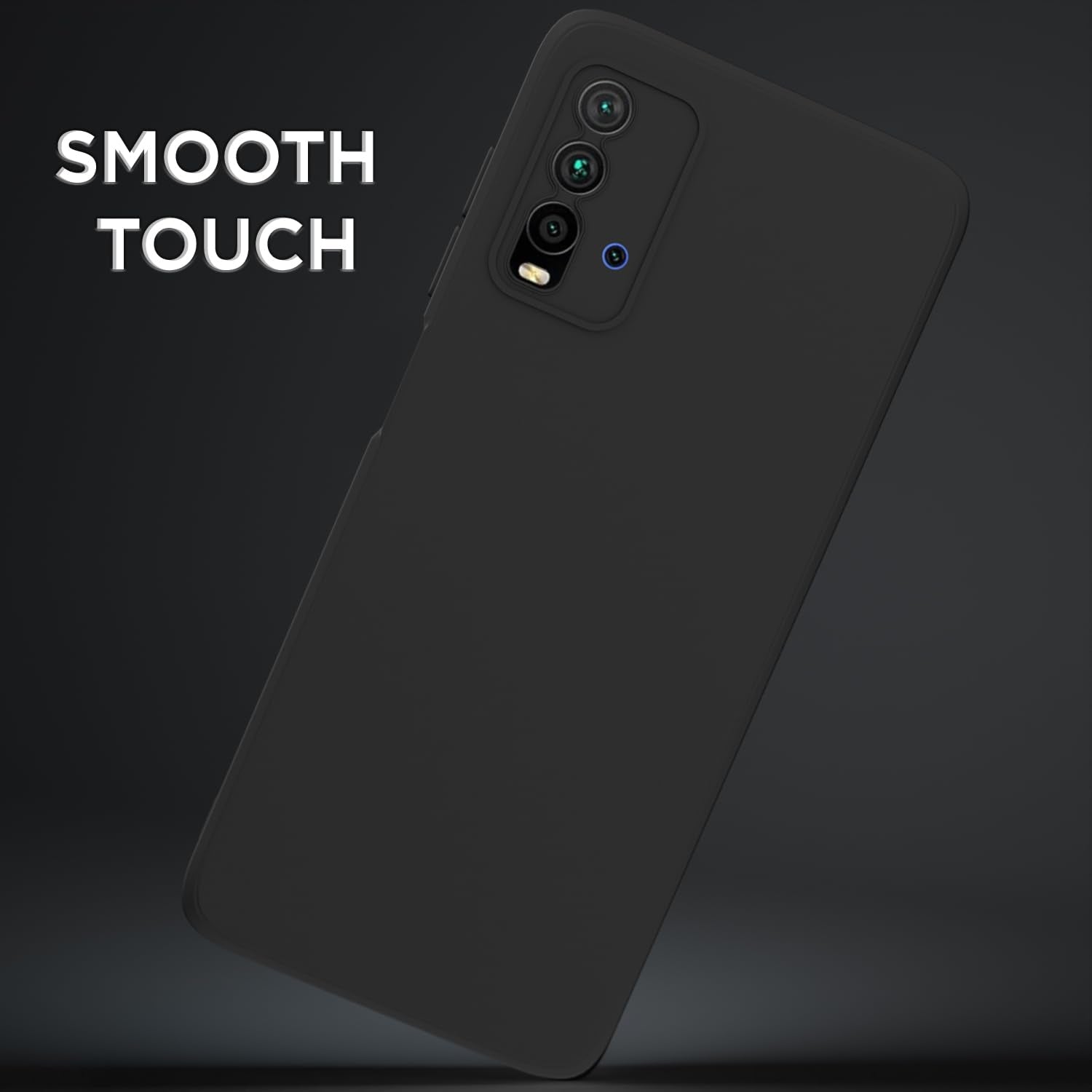 Pikkme Mi Redmi 9 Power Liquid Silicone Back Cover | Black