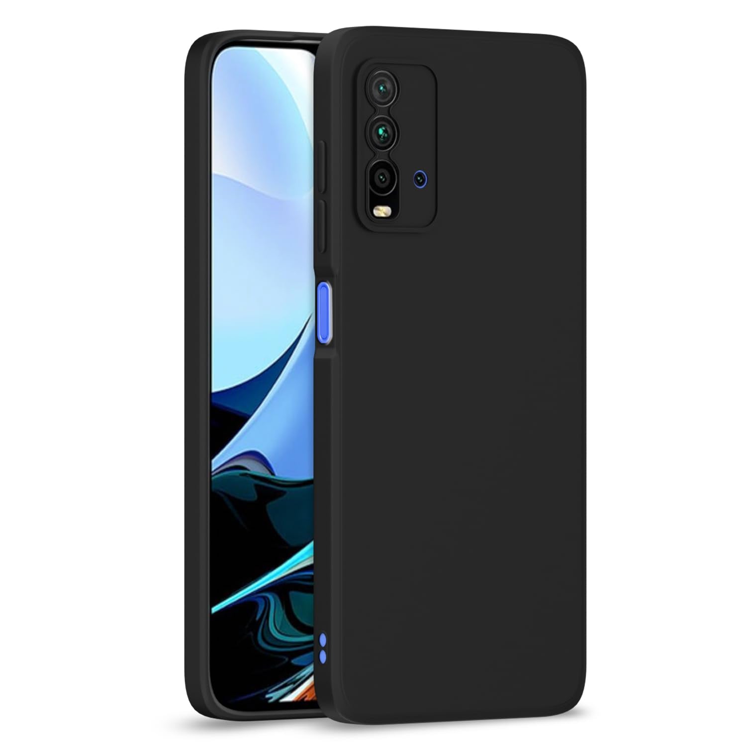 Mi Redmi 9 Power Liquid Silicone Back Cover-Black