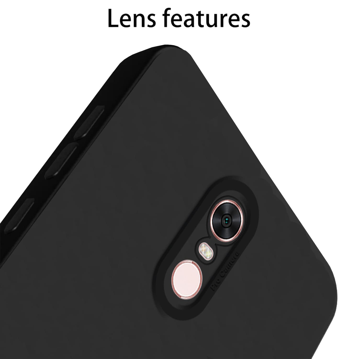 Pikkme Mi Redmi Note 5 Liquid Silicone Back Cover | Black