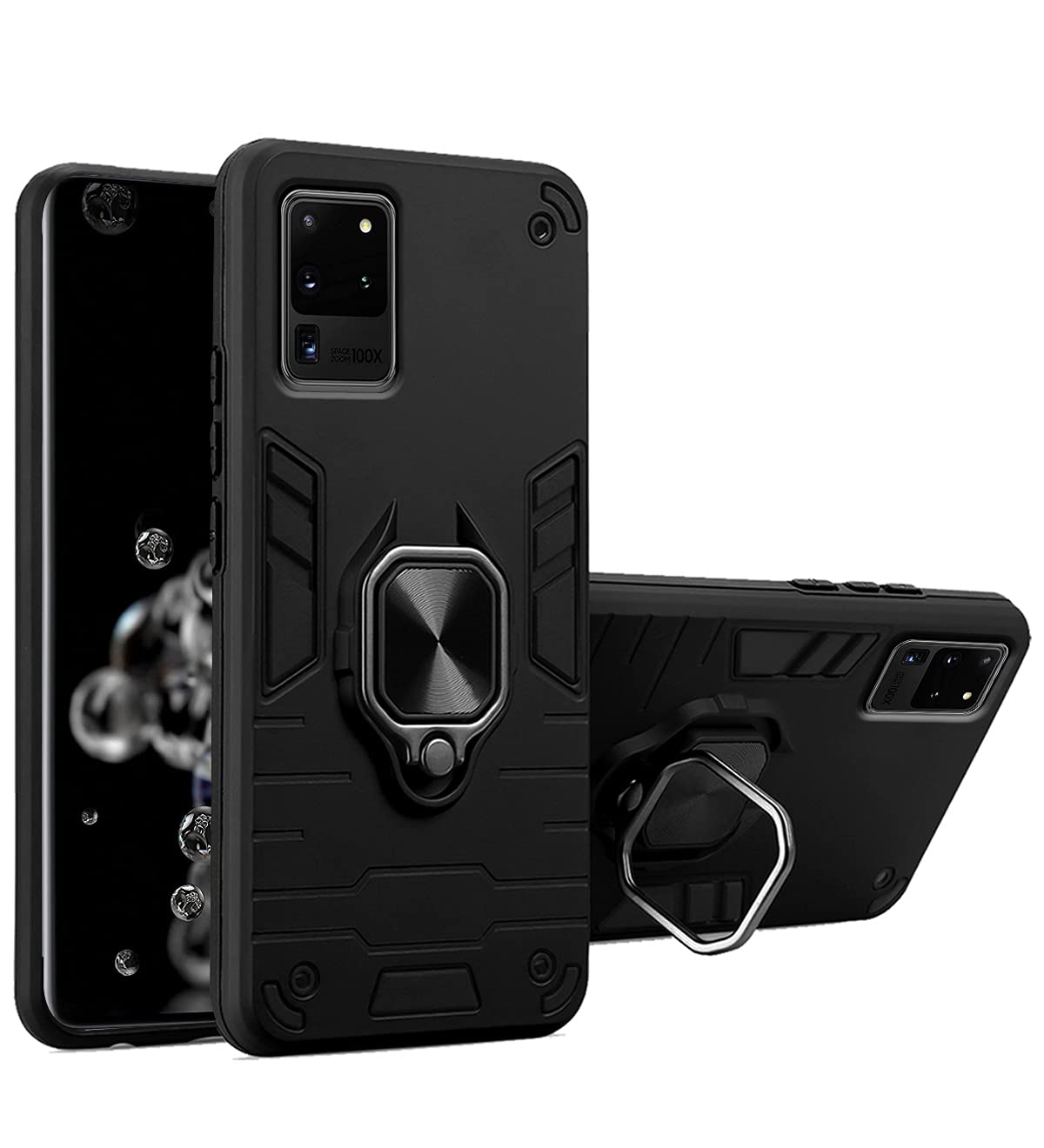 Black mobile back cover for Samsung S20 Ultra – Pikkme