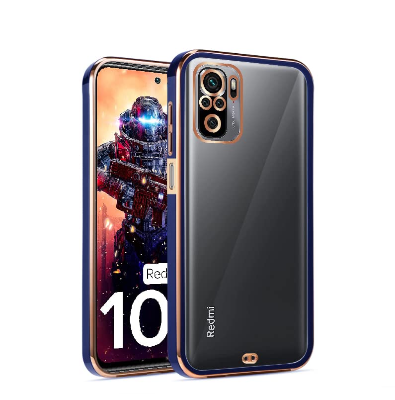 Blue Chrome mobile back cover for Redmi Note 10/Note 10s – Pikkme