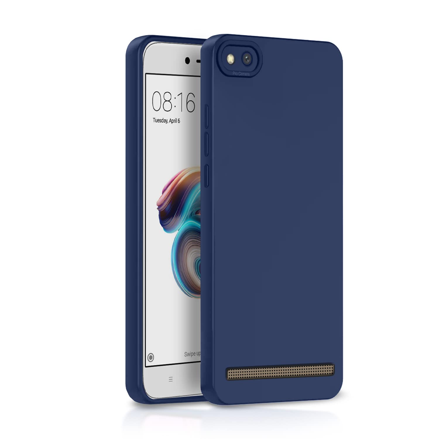 Mi Redmi 5ALiquid Siliconee Back Cover-Blue