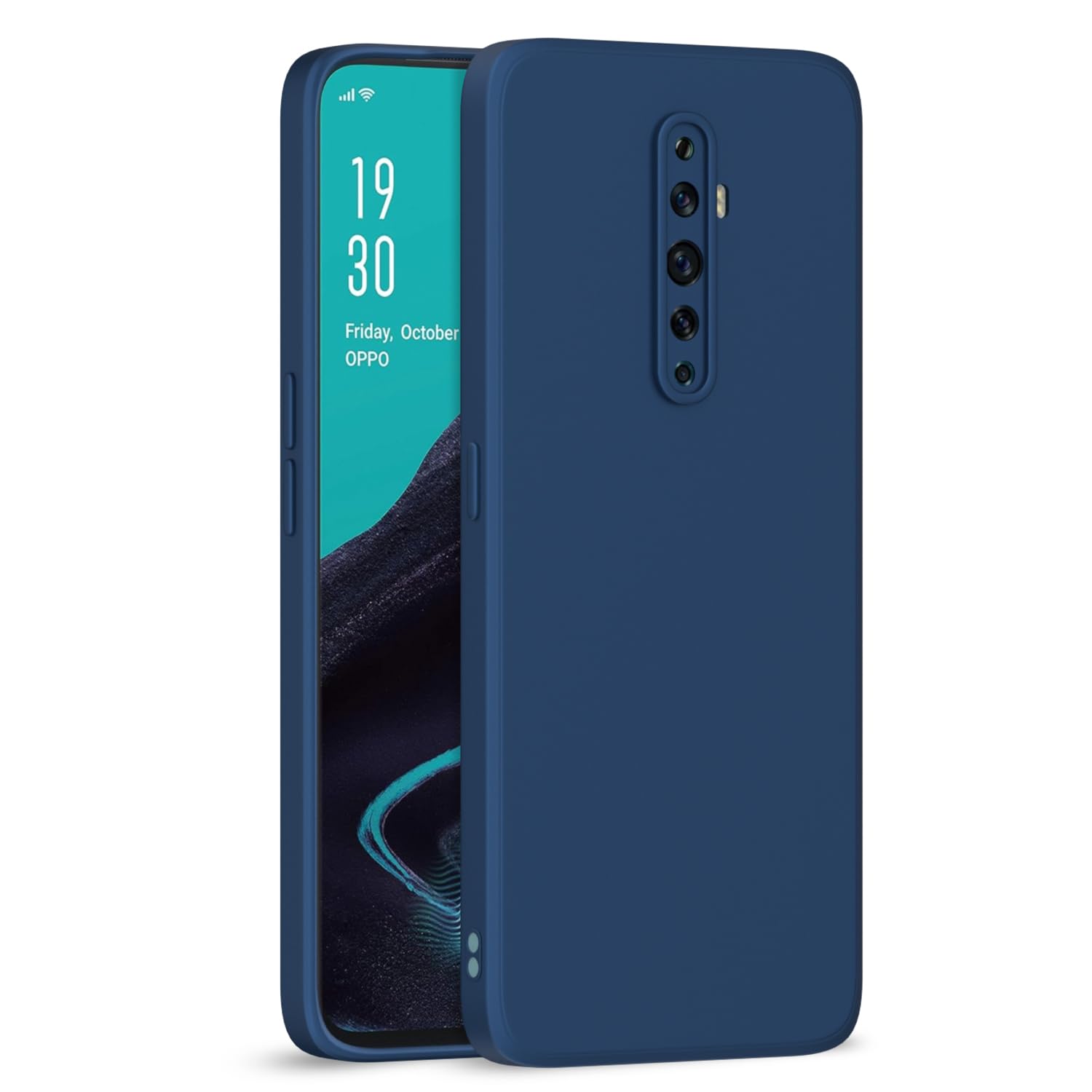 Blue Matte mobile cover for Reno 2F/2Z – Pikkme