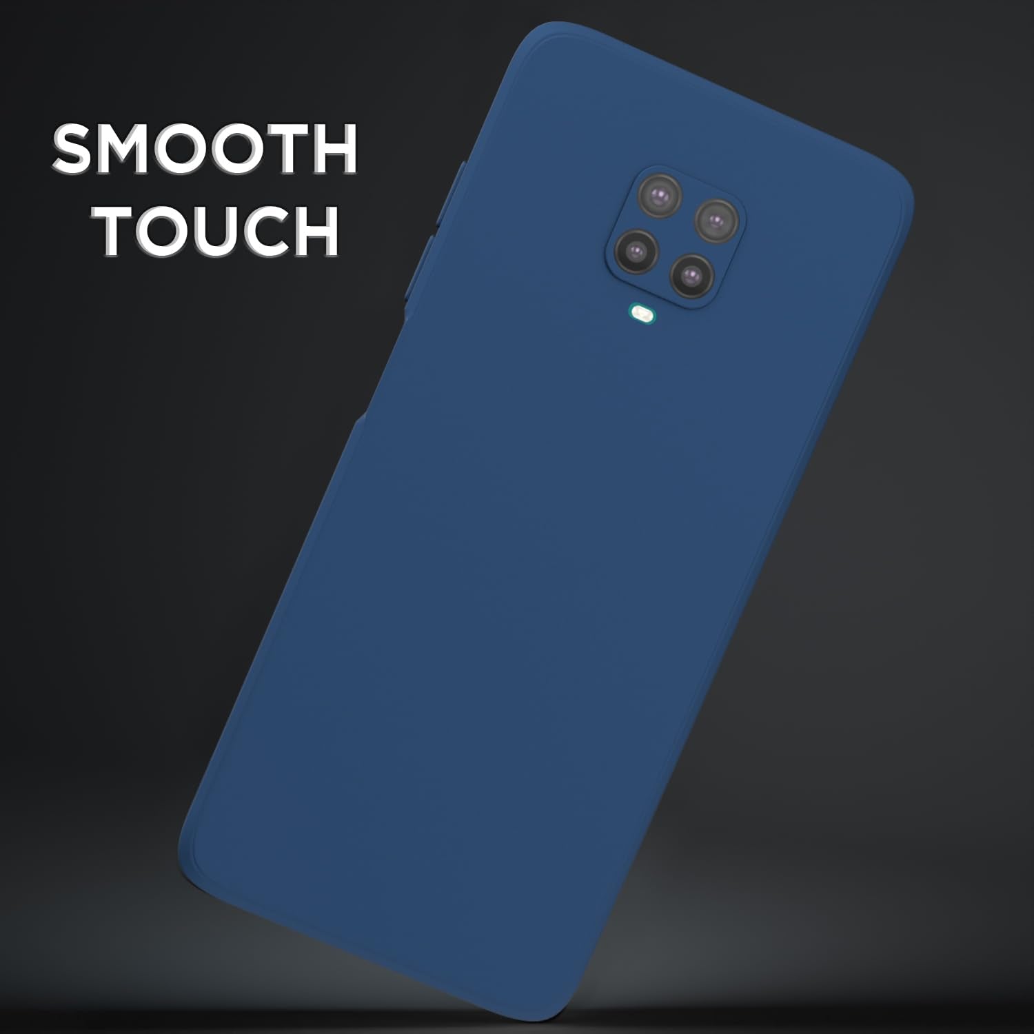 Pikkme Redmi Note 10 Lite / Redmi Note 9 Pro / Note 9 Pro Max Soft Matte Silicone Shockproof Case (Blue)