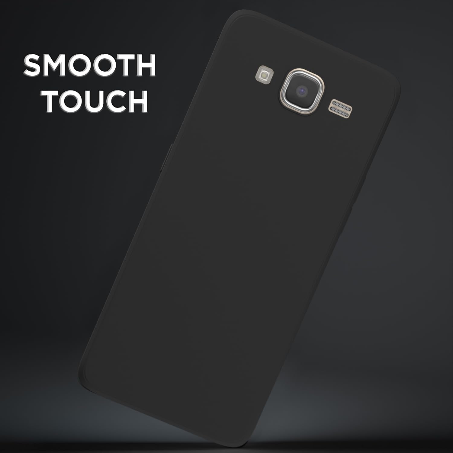Pikkme Samsung Galaxy J7 2015 / J7 / J7 Nxt Soft Matte Silicone Shockproof Case (Black)