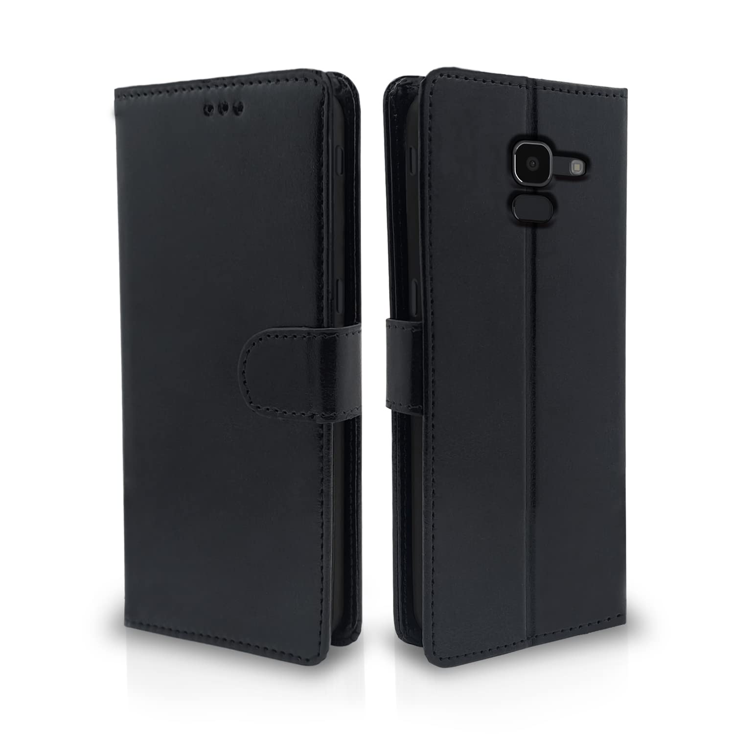 Samsung Galaxy J6 2018 Vintage Flip Cover - Black