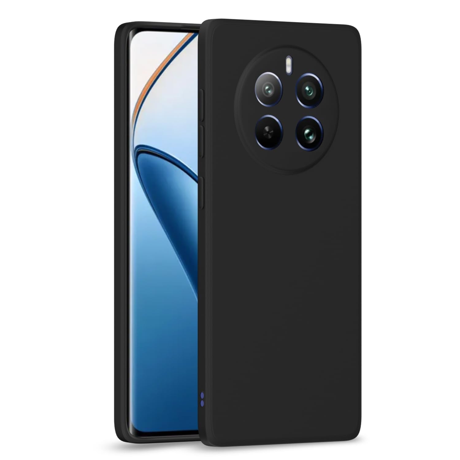 Pikkme black phone cover for Realme 12 Pro/12 Pro Plus 5G