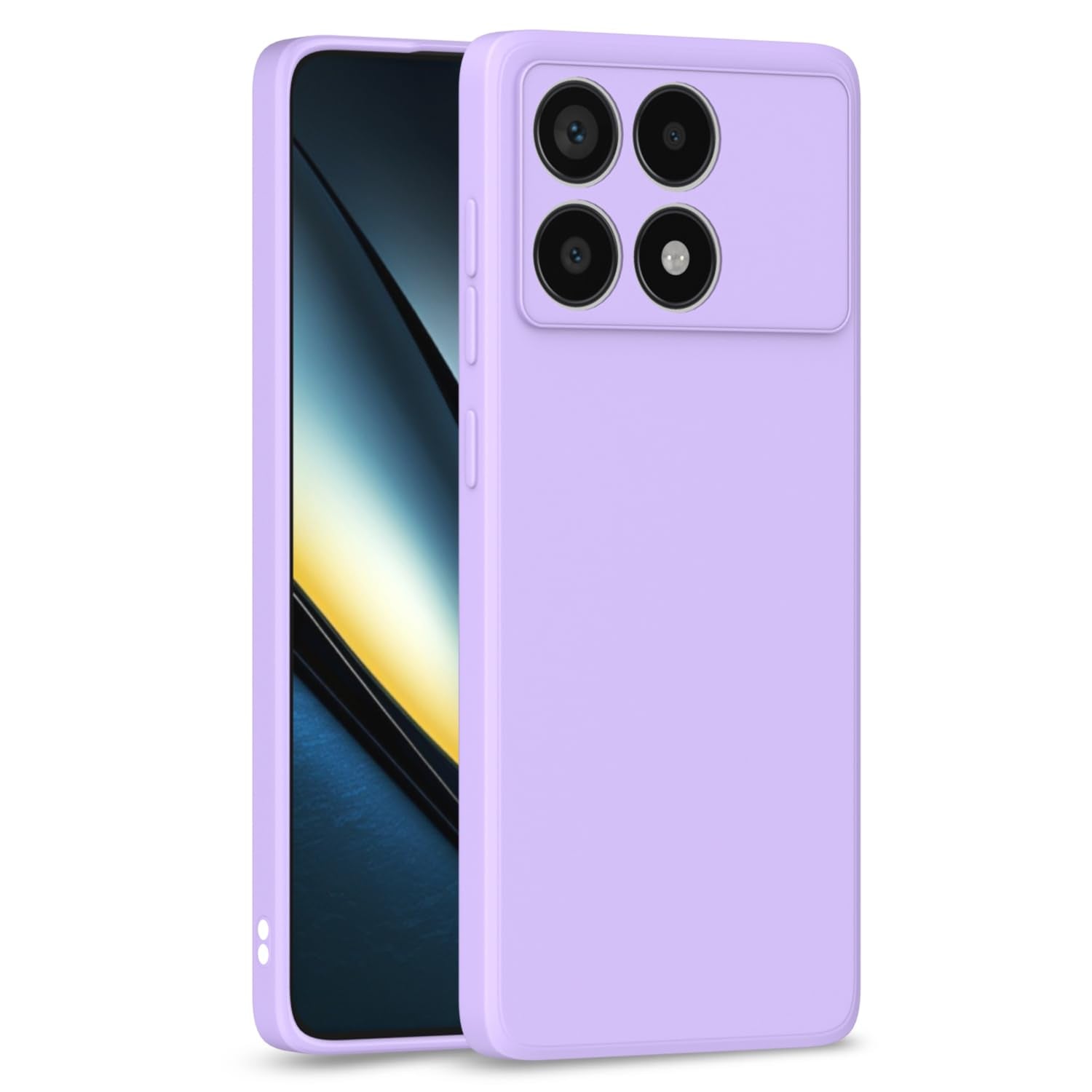 Poco F6 Pro 5G Matte back cover in purple by Pikkme