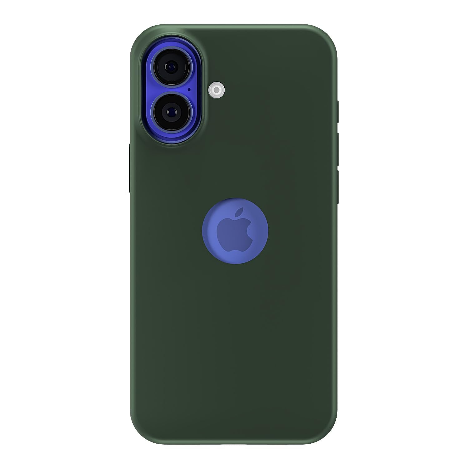 Pikkme iPhone 16 Plus Super Soft Silicone Back Cover (Atrovirens)