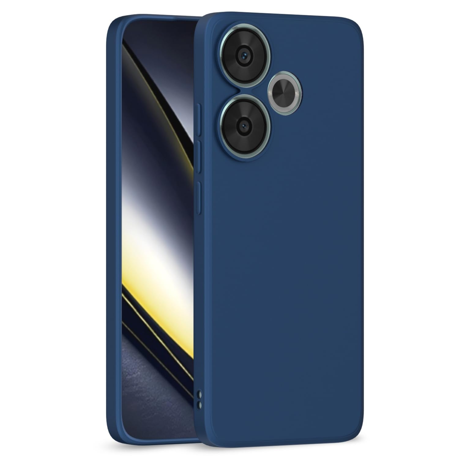 Poco F6 5G back cover in blue by Pikkme