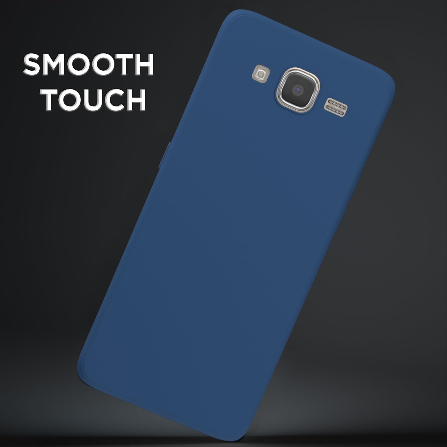 Pikkme Samsung Galaxy J7 2015 / J7 / J7 Nxt Soft Matte Silicone Shockproof Case (Blue)