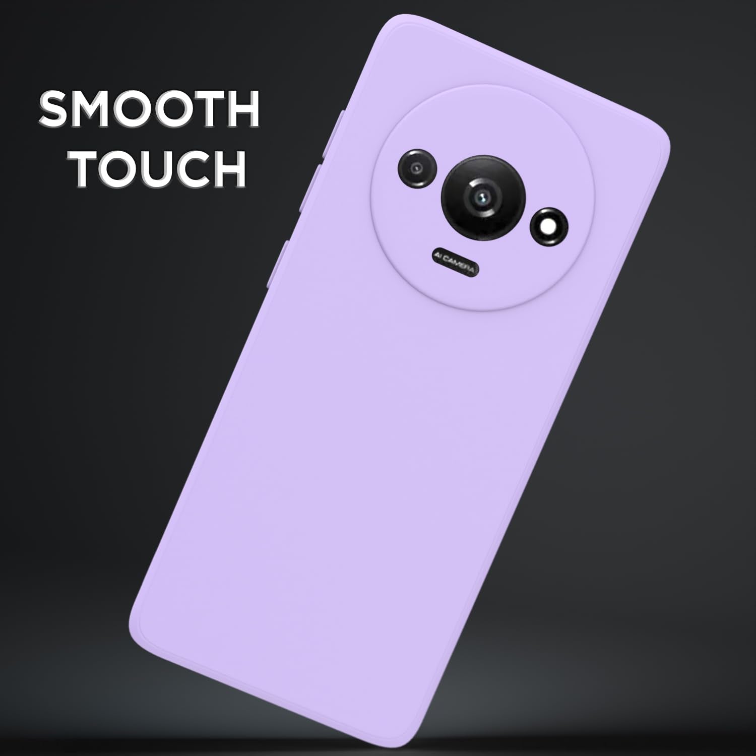 Pikkme Redmi A3 (2024) / Redmi A3x / Poco C61 Liquid Silicone Back Cover | Purple
