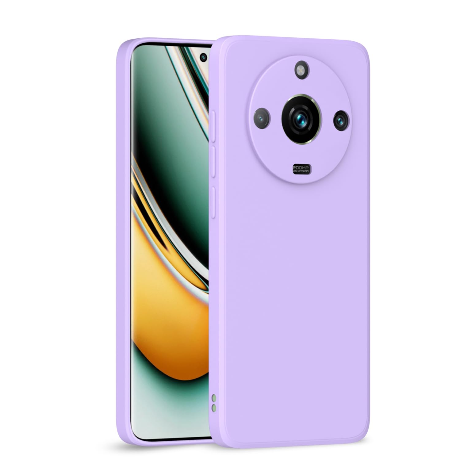 Purple Liquid Silicone phone cover for Realme 11 Pro/11 Pro Plus 5G – Pikkme