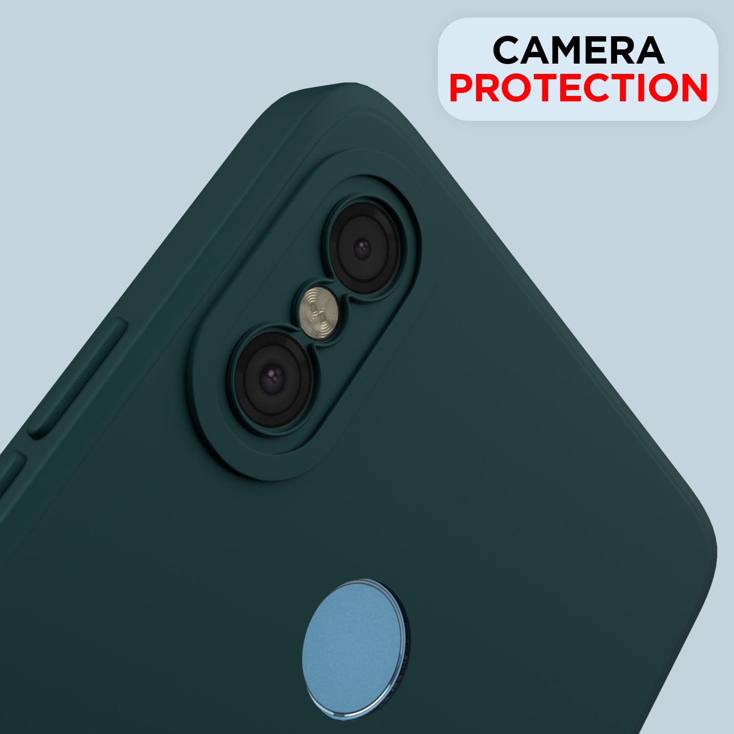 Pikkme Mi Redmi Note 6 Pro Liquid Silicone Back Cover | Green