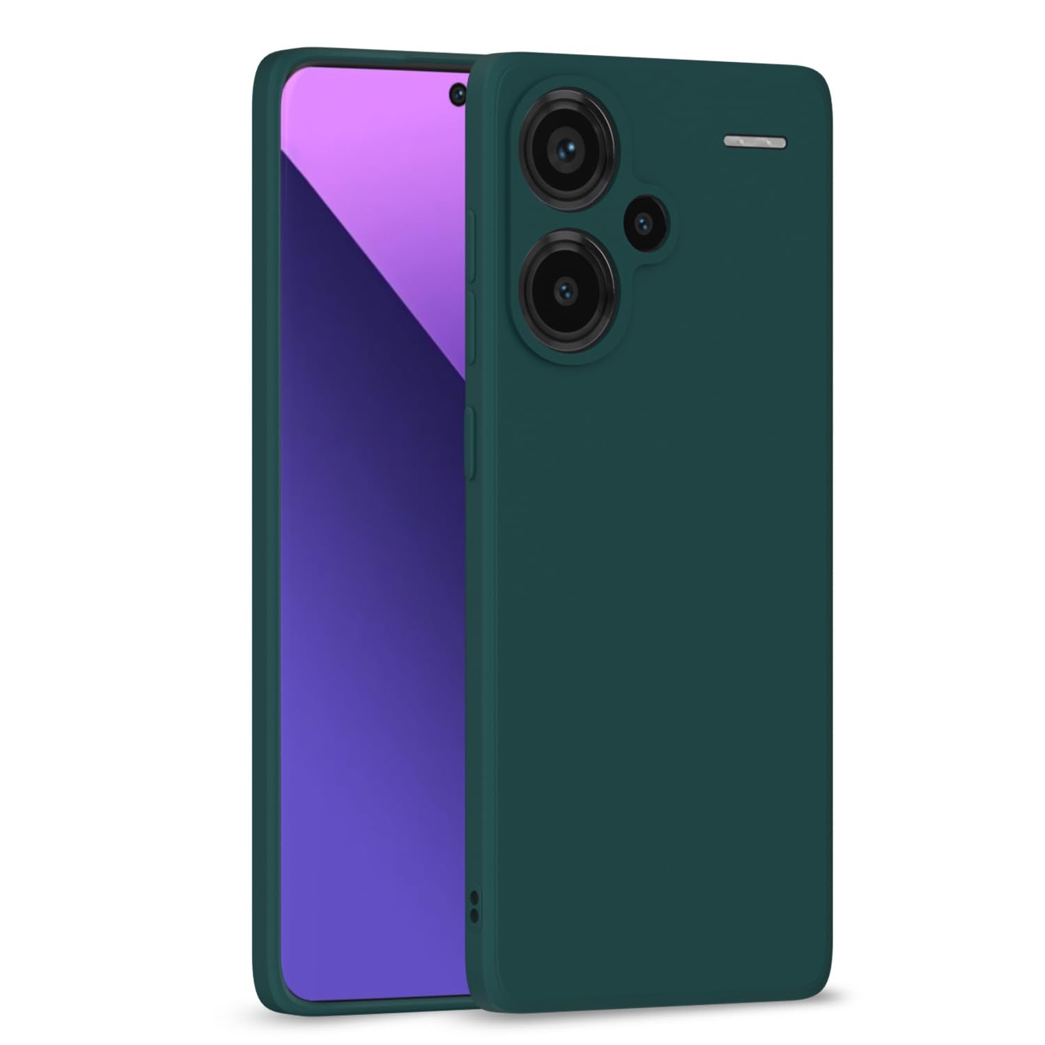 Redmi Note 13 Pro Plus 5G Matte mobile back cover in green by Pikkme