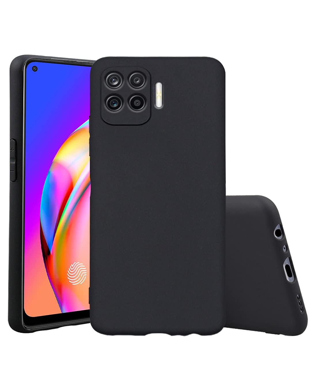 Oppo F19 Pro Matte phone cover in black by Pikkme