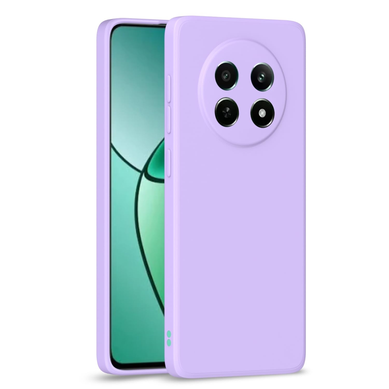 Realme Narzo 70x 5G / N65 / Realme 13/12/12X 5G/C65 Liquid Silicone Back Cover-Purple